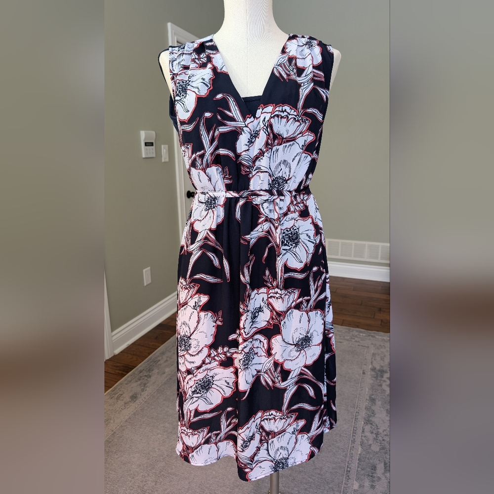 Thyme Maternity Floral Sleeveless Dress Size XL